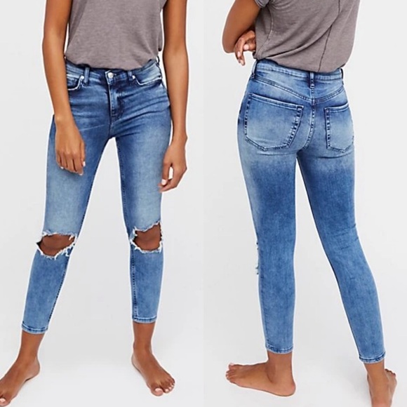 Free People Denim - Free People Busted Distressed Skinny Jeans | Free People